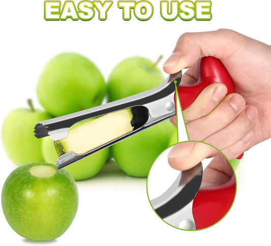 Premium Apple Core Puller Serrated Fruit Separator Corer Tool Black
