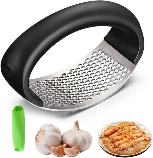 2026 Upgraded Stainless Steel Garlic Crusher - Garlic Crusher, Home Kitchen Utensils Portable Manual Garlic Crusher, Home & Kitchen Garlic Press (1 pc)
