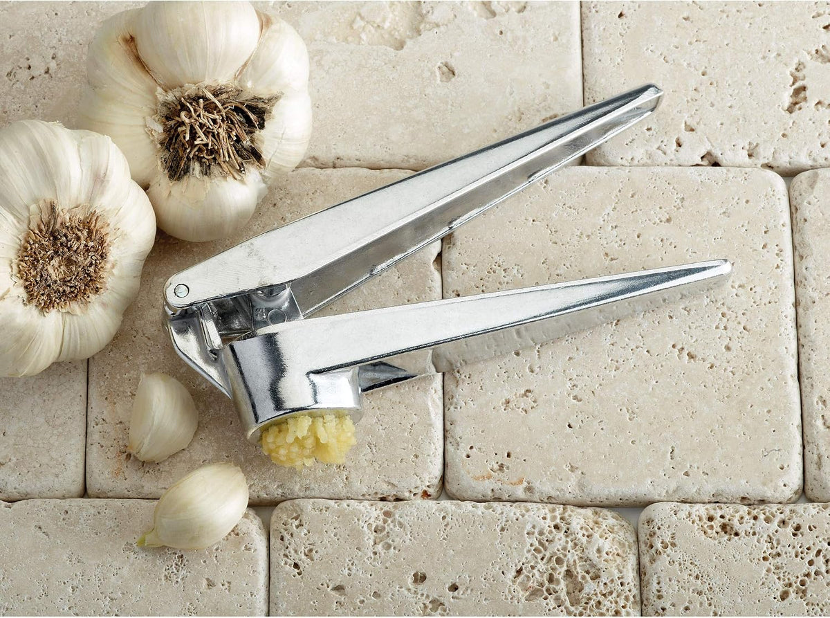 No-Peel, Self Cleaning Garlic Press, 6.25 x 1-Inches, the Italian Market Original since 1906