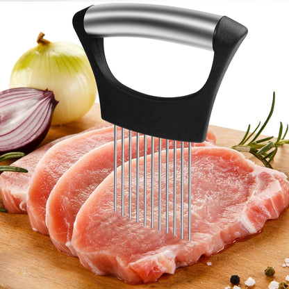 2PCS Onion Slicer Holder,Stainless Steel Onion Slicer(Black)