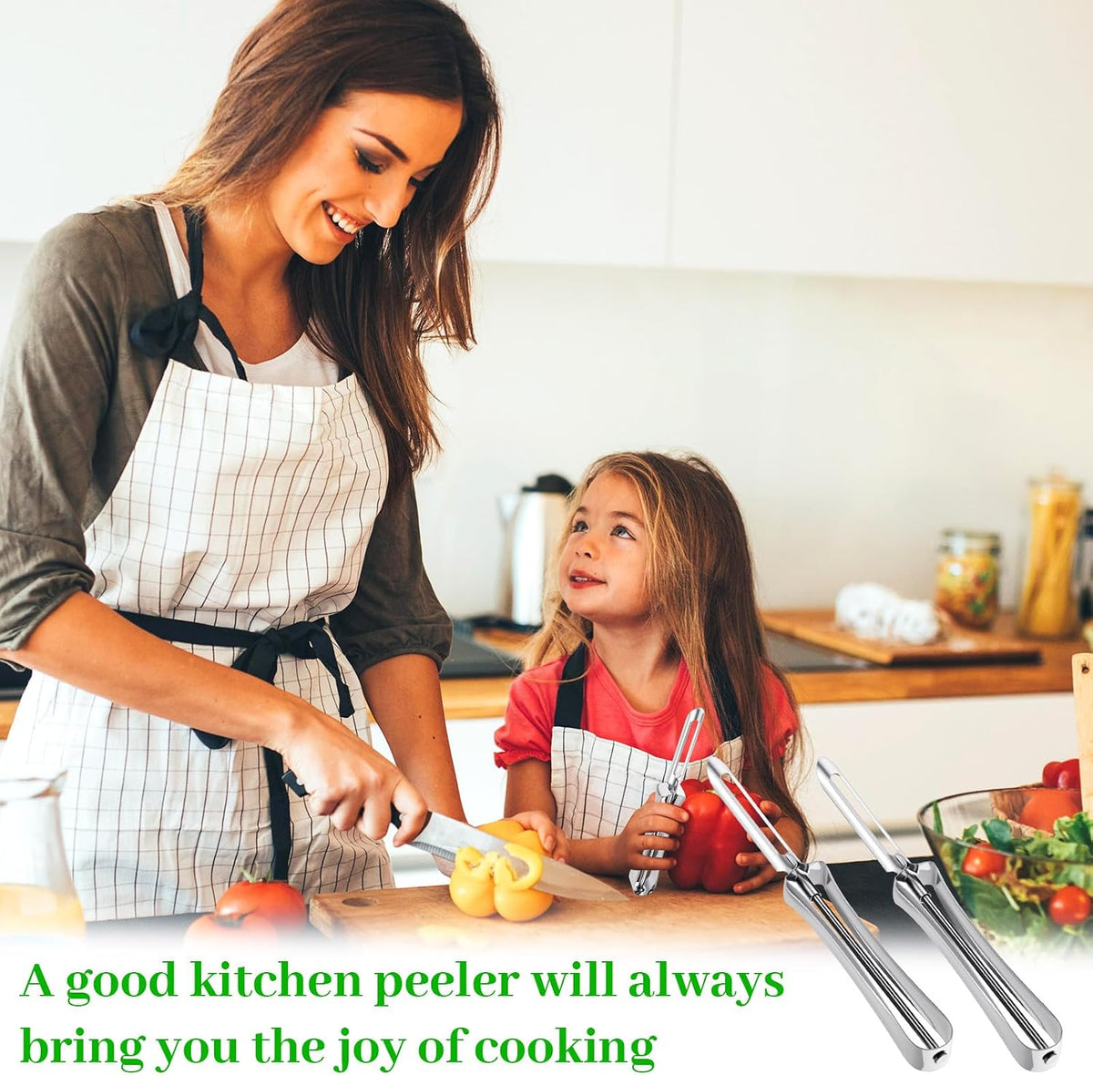 2 Pack Stainless Steel Vegetable & Potato Peeler for Kitchen