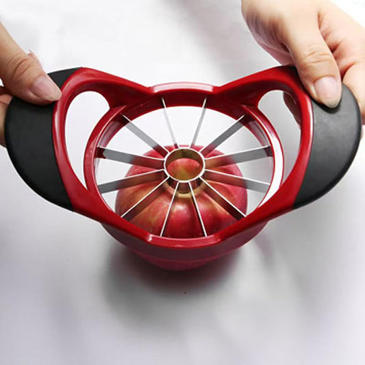 Apple Slicer, Professional Stainless Steel Fruit Cutter with 12 Sharp Blades