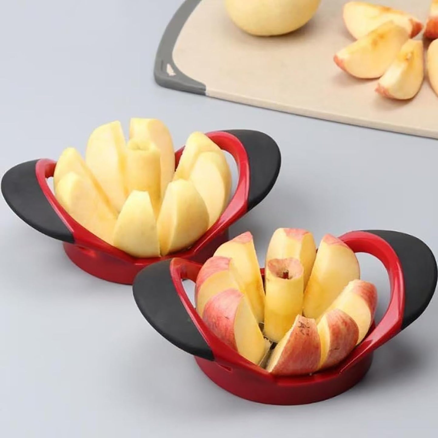 Apple Slicer, Professional Stainless Steel Fruit Cutter with 12 Sharp Blades