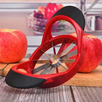 Apple Slicer, Professional Stainless Steel Fruit Cutter with 12 Sharp Blades