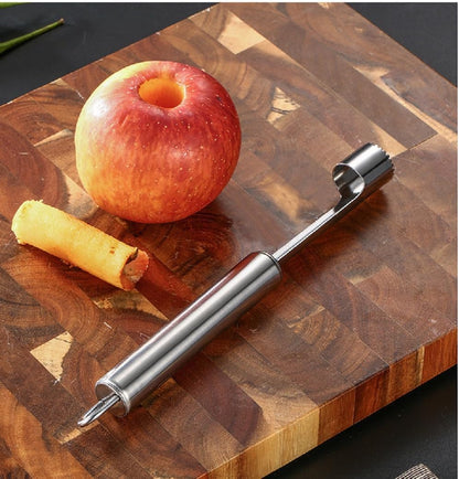 Fruit and Vegetable Corer Tool, Multi-Function Stainless Corer and Pitter Remover Set for Apple, Pear, Cherry, Jujube, Red Dates, Berry, Chili, Jalapeno Pepper, Tomato, potato - 6 Pieces