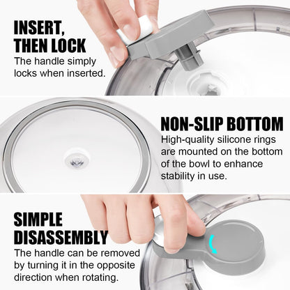 Manual Salad Spinner - Hand-Crank Vegetable & Lettuce Dryer for Washing, Spinning, and Draining Greens, Fruits, and Vegetables - Food-Grade Material, Easy-Clean Detachable Parts 4.2Qt.
