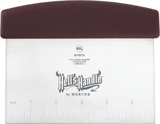 Hell's Handle Bench Scraper, 3.5 Inch x 6 Inch