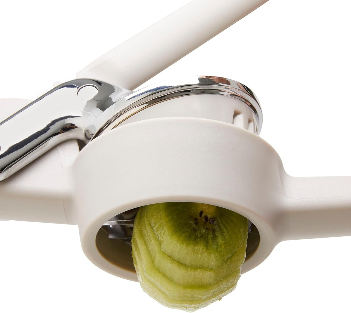 FreshForce Hand-Held Slicer, Slices Mushrooms, Strawberries, Kiwis and More, Taupe