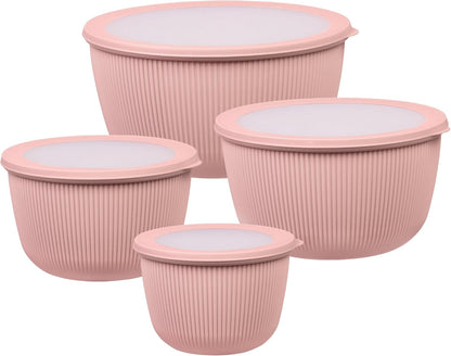 BoxedHome Mixing Bowls with Lids Set, 4.97 Quarts
