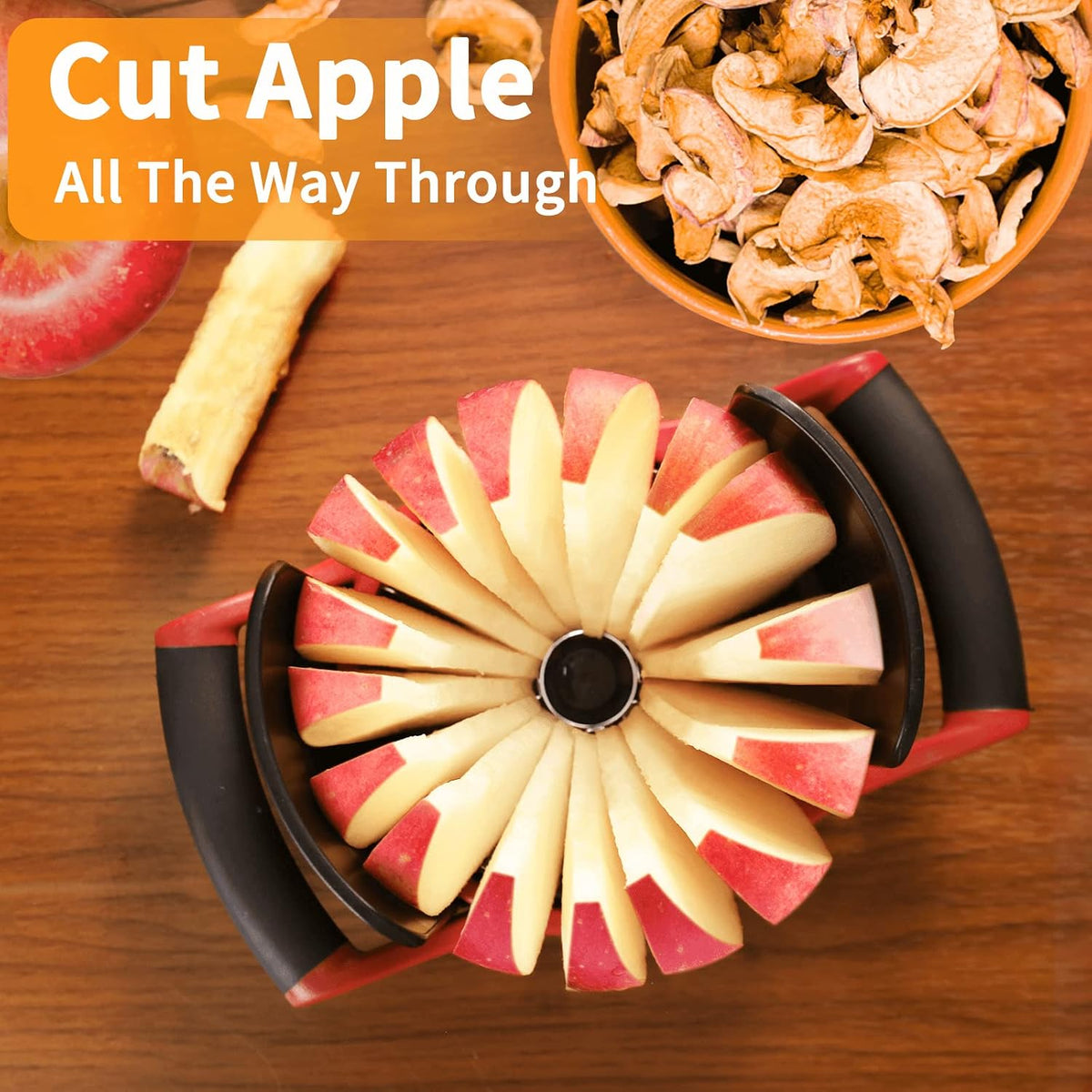 Newness 5.12-In Extra Large Apple Slicer, 16-Blade Cutter