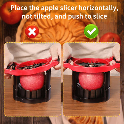 Newness 5.12-In Extra Large Apple Slicer, 16-Blade Cutter