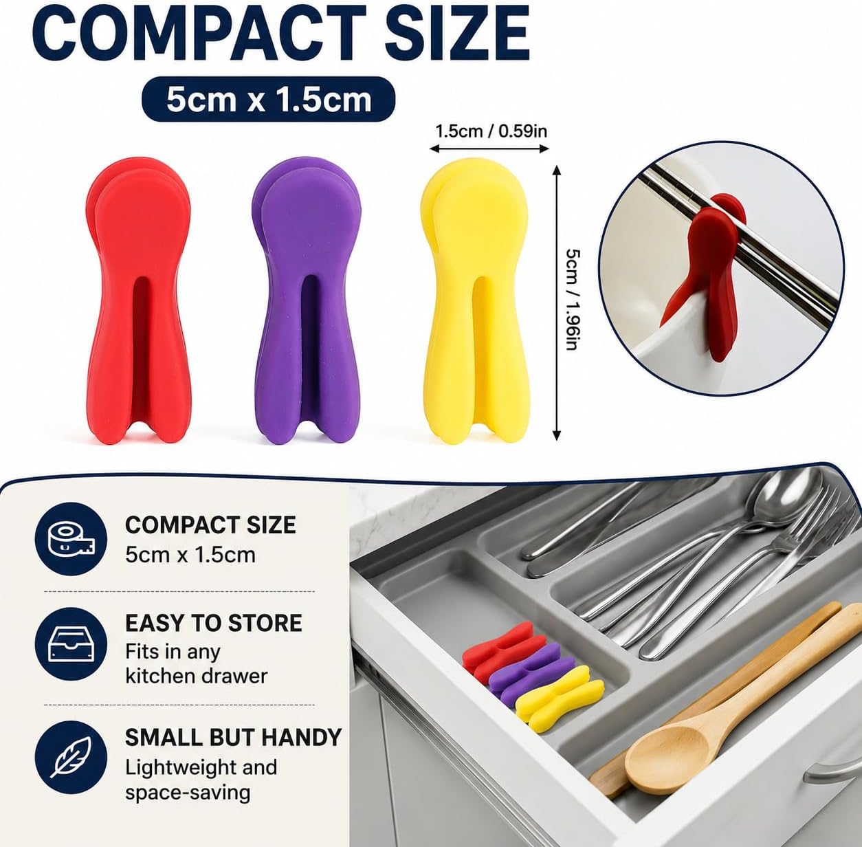 3Pcs Silicone Pot Clip Spoon Rest, Utensil Pot Clip Heat Resistant Kitchen Utensil Holder, Bracket Clips Chopstick Cutlery Rests，for Stove Top Rest Kitchen Spoon Holder