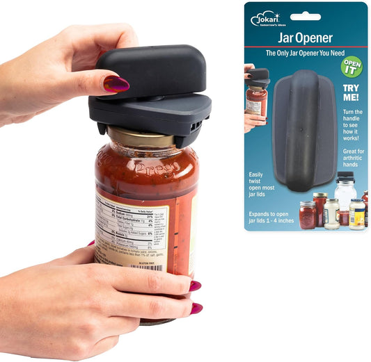 Easy Grip Adjustable Jar Opener to Open Jars with Lids of Virtually | Lids of Virtually Any Size. Kitchen, Weak Grip Strength or Sore Hands, Fully Adjustable to Fit Nearly Any