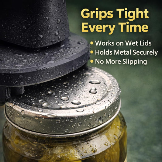 Easy Grip Adjustable Jar Opener to Open Jars with Lids of Virtually | Lids of Virtually Any Size. Kitchen, Weak Grip Strength or Sore Hands, Fully Adjustable to Fit Nearly Any