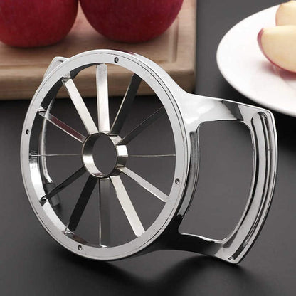 Stainless Steel Apple Slicer and Corer - 12 Blades Food Grade 304 Extra Large Heavy Duty Apple Cutter Divider up to 4 Inch Apples