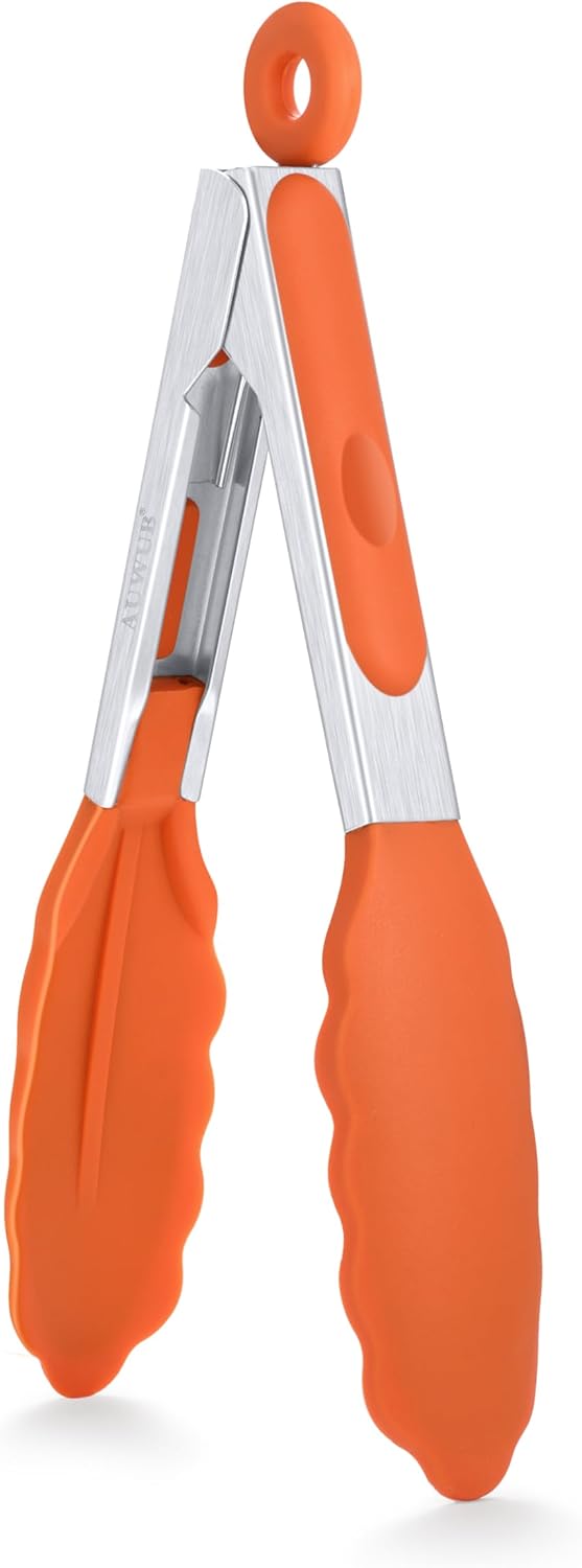 2-Pack Silicone Kitchen Tongs, 9 & 12 Inch, Non-Slip Cooking Set | Food Grade Silicone,BPA Free,Heat Resistant,Non-Slip Grip,Dishwasher Safe,For Daily & BBQ Use