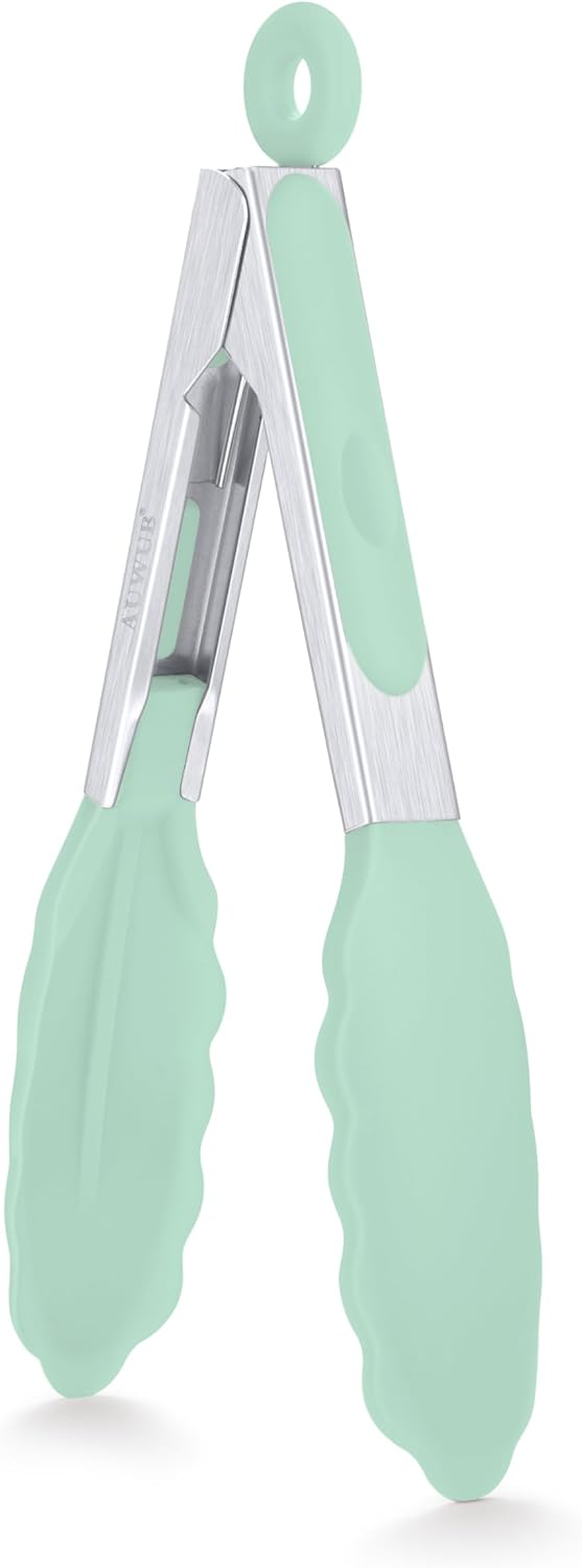 2-Pack Silicone Kitchen Tongs, 9 & 12 Inch, Non-Slip Cooking Set | Food Grade Silicone,BPA Free,Heat Resistant,Non-Slip Grip,Dishwasher Safe,For Daily & BBQ Use
