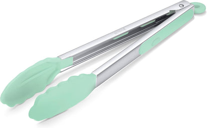 2-Pack Silicone Kitchen Tongs, 9 & 12 Inch, Non-Slip Cooking Set | Food Grade Silicone,BPA Free,Heat Resistant,Non-Slip Grip,Dishwasher Safe,For Daily & BBQ Use