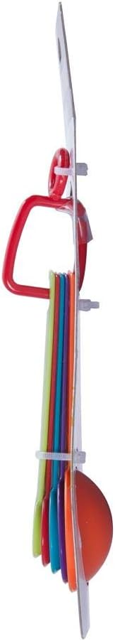 Professional Plastic Measuring Spoons, Set of 5, Colors may vary