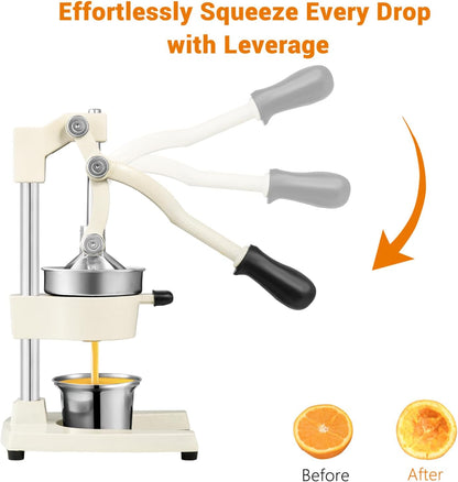 Cast Iron Manual Juicer for Orange Lemon Citrus Fruit & Lime
