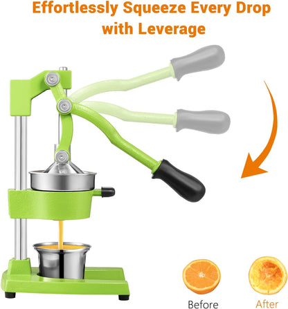 Cast Iron Manual Juicer for Orange Lemon Citrus Fruit & Lime