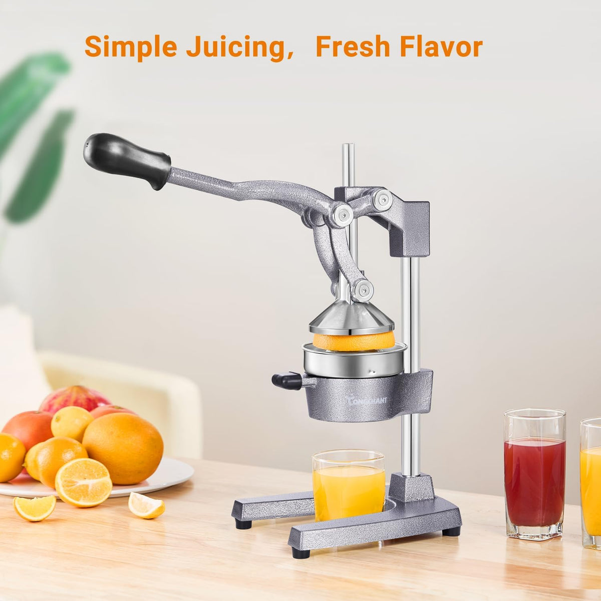 Cast Iron Manual Juicer for Orange Lemon Citrus Fruit & Lime