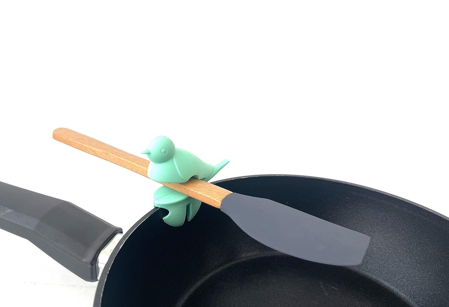 Spoon Pot Pan Holder Spatula Bracket Clip Set Heat Resistance Silicone Kitchen Gadgets Fun Kitchen Gadget BPA-Free, Non-Slip Spoon Holder Stove Organizer (3)