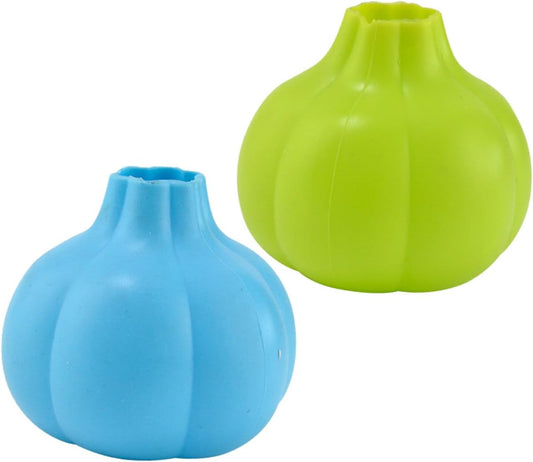2Pcs Silicone Garlic Peeler Tubes Reusable Kitchen Tool for Easy Garlic Skin Removal Soft Flexible Roller for Quick Peeling and Convenient Cooking Aid Random Color
