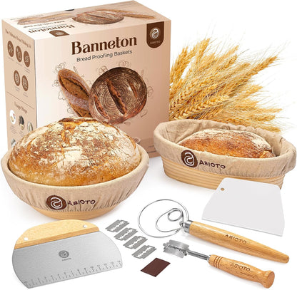 Banneton Baskets with Sourdough Bread Baking Supplies