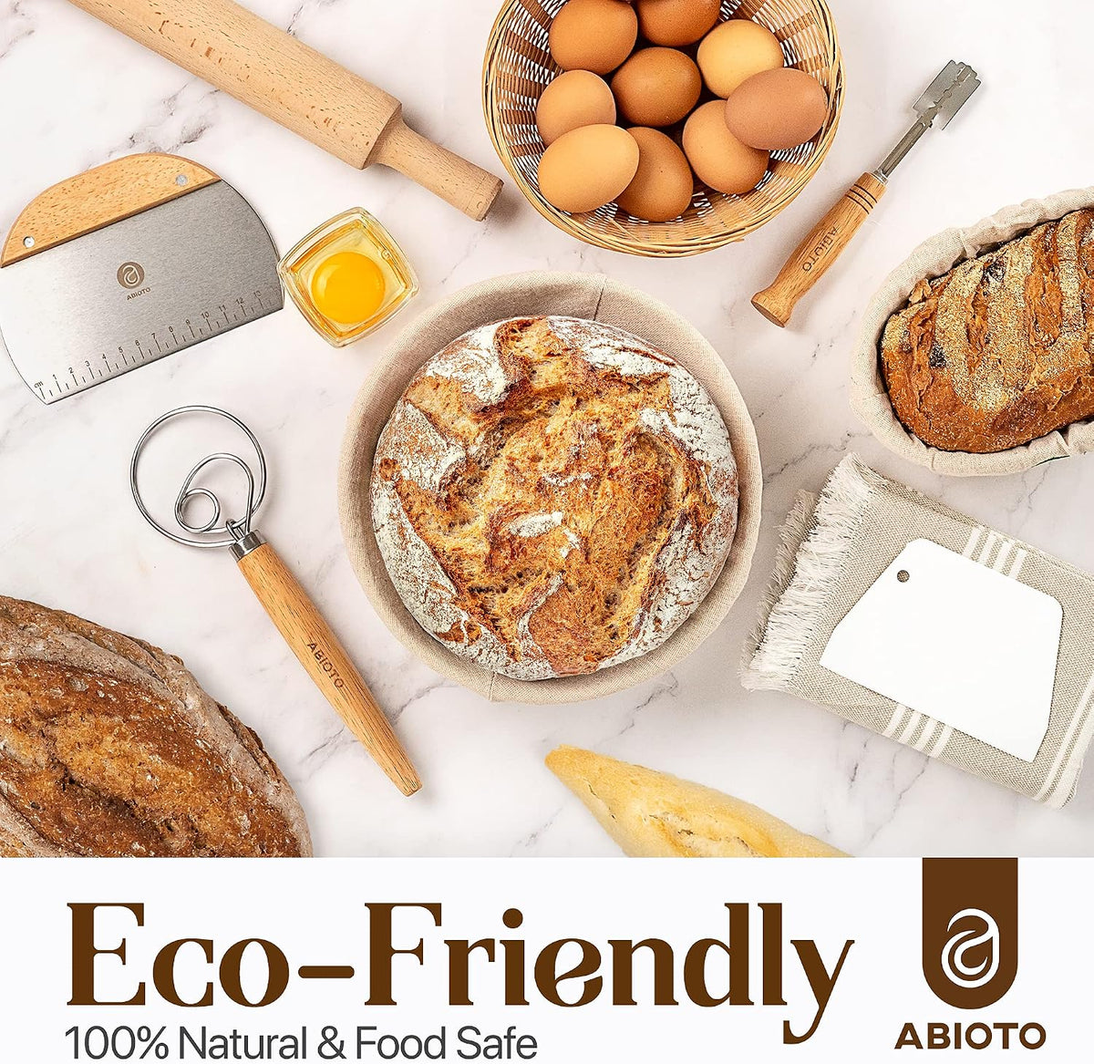 Banneton Baskets with Sourdough Bread Baking Supplies