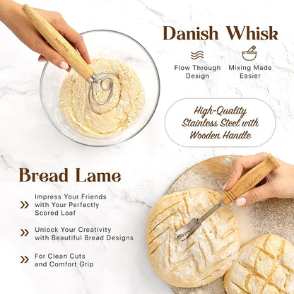 Banneton Baskets with Sourdough Bread Baking Supplies