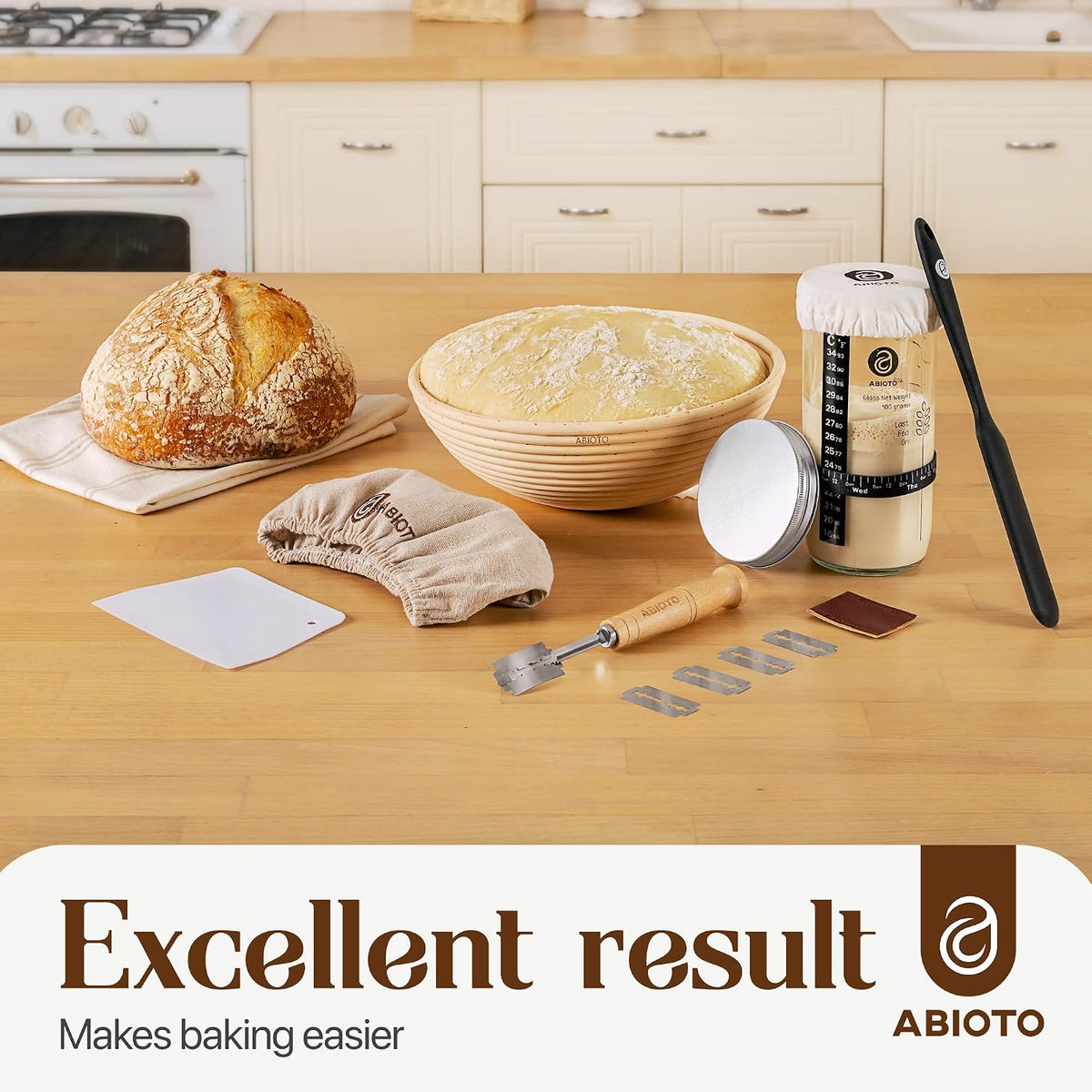 Banneton Baskets with Sourdough Bread Baking Supplies