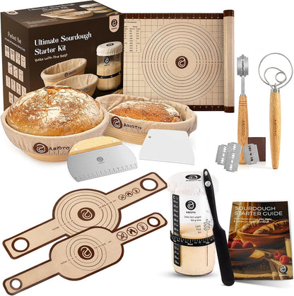 Banneton Baskets with Sourdough Bread Baking Supplies
