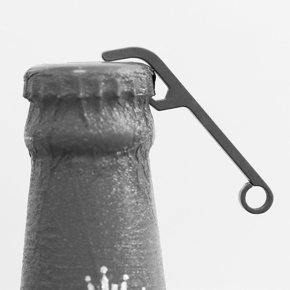 Ultra-Lightweight Titanium Keychain Bottle Opener with Key Ring | Rust-Proof and Durable Mini Beer Opener Tool for Keychain, Camping, Travel, EDC | XKBO-901