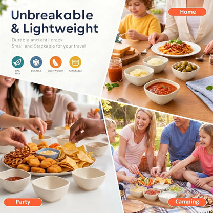 Wheat Straw Bowls 40 OZ, Unbreakable Salad Container for Lunch, Plastic Bowls with Lids, Microwavable Meal Prep Bowls for Cereal, Ramen, Soup, Leftovers - 4 Large Bowls and 4 Lids, Multi