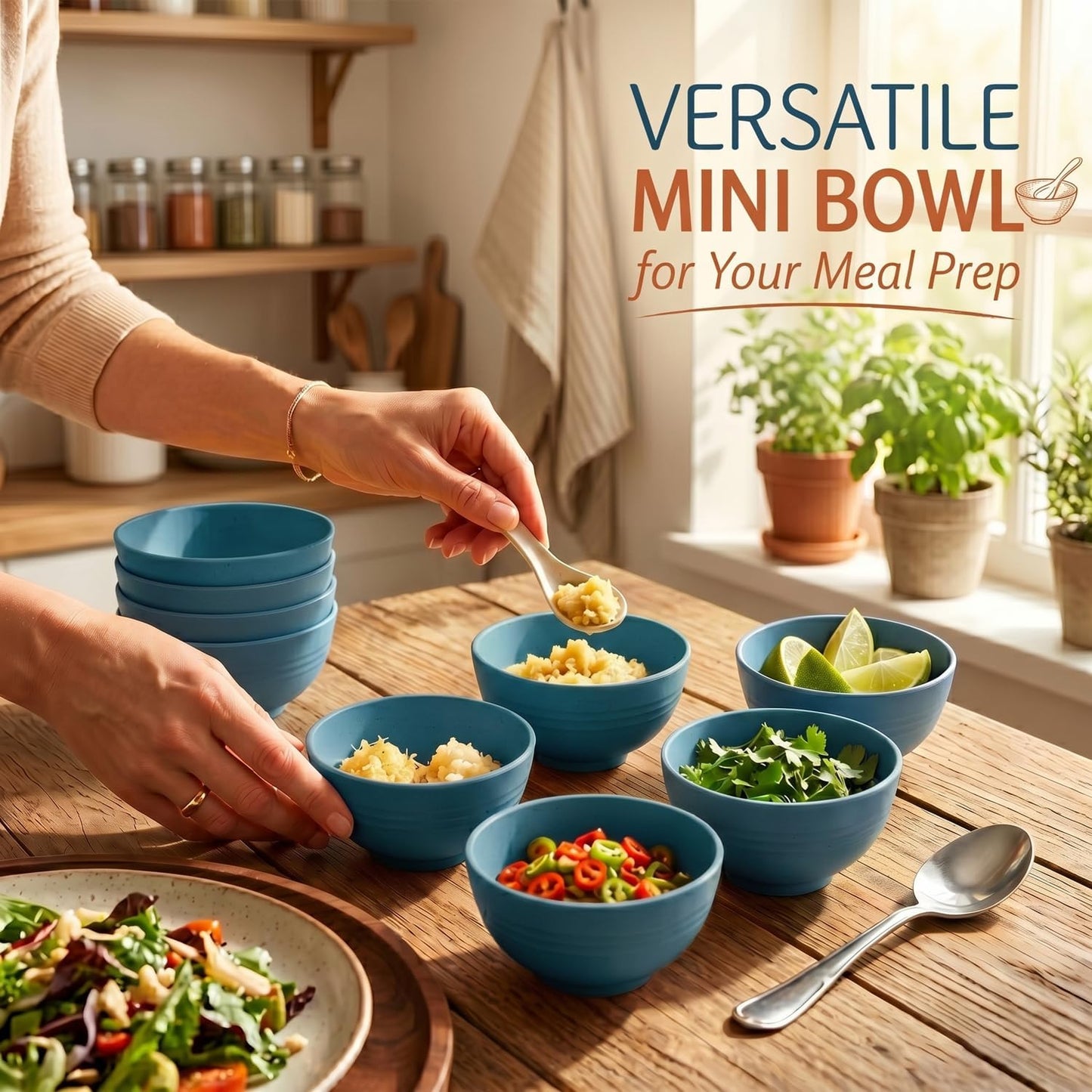 Wheat Straw Bowls 40 OZ, Unbreakable Salad Container for Lunch, Plastic Bowls with Lids, Microwavable Meal Prep Bowls for Cereal, Ramen, Soup, Leftovers - 4 Large Bowls and 4 Lids, Multi