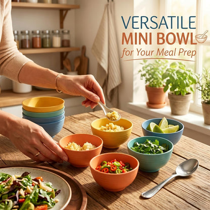 Wheat Straw Bowls 40 OZ, Unbreakable Salad Container for Lunch, Plastic Bowls with Lids, Microwavable Meal Prep Bowls for Cereal, Ramen, Soup, Leftovers - 4 Large Bowls and 4 Lids, Multi