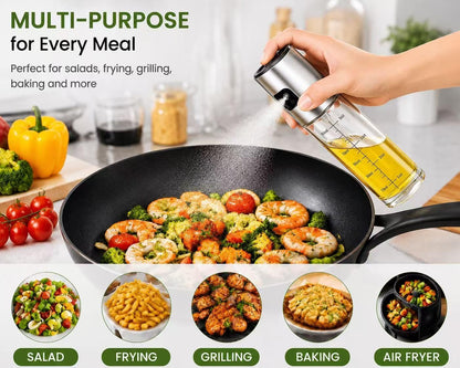 Oil Sprayer for Cooking,100ml Olive Oil Spritzer,Oil Sprayer for Air Fryer, Salad,BBQ,Roasting