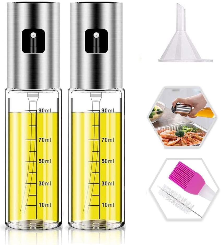 Oil Sprayer for Cooking,100ml Olive Oil Spritzer,Oil Sprayer for Air Fryer, Salad,BBQ,Roasting