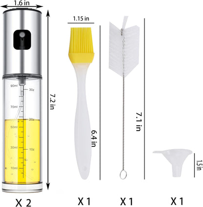 Oil Sprayer for Cooking,100ml Olive Oil Spritzer,Oil Sprayer for Air Fryer, Salad,BBQ,Roasting