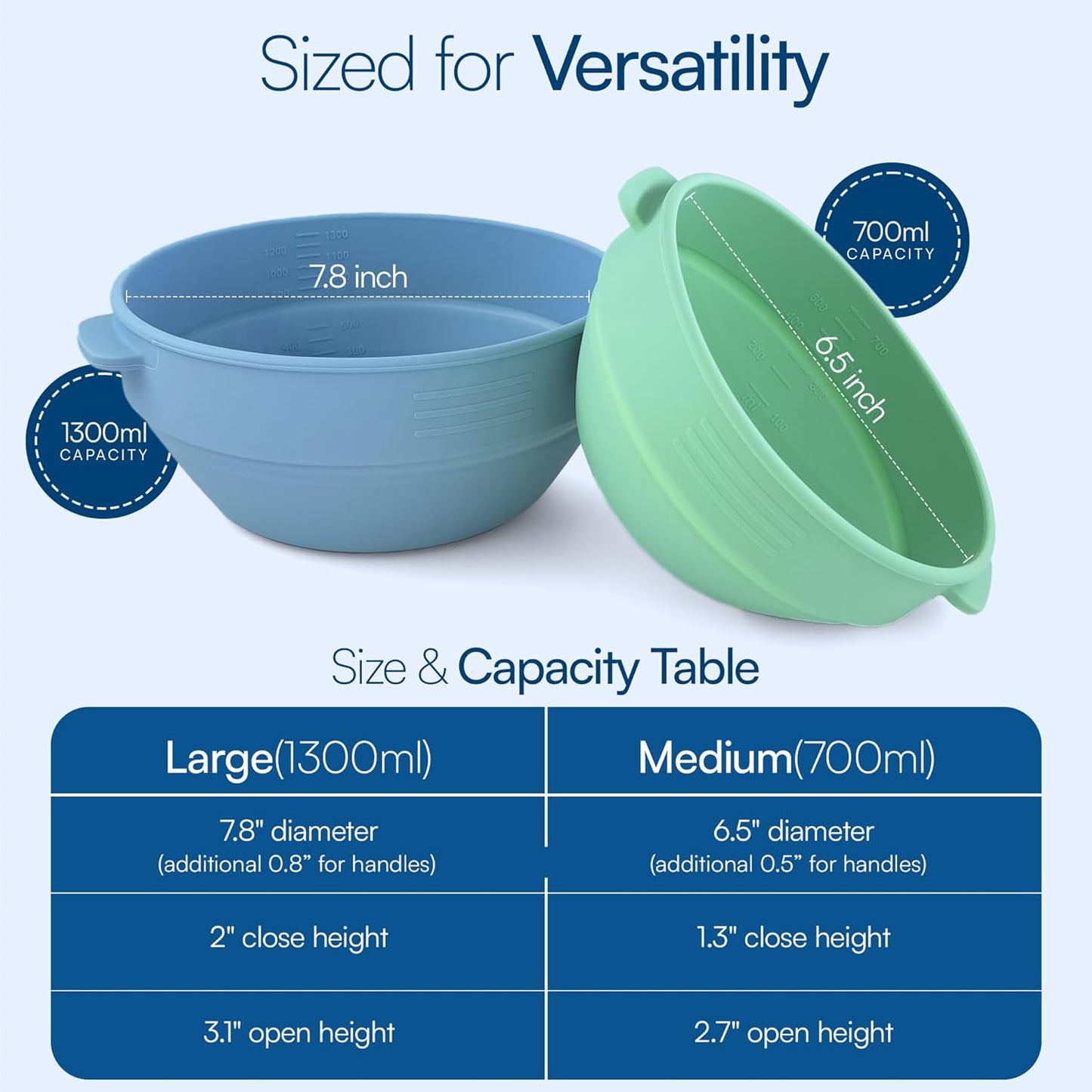 Pizza Dough Proofing Containers with Lids – 4-Pack Silicone Stackable Boxes for Pizza Dough Balls – Airtight, BPA-Free Rising Buckets – Microwave & Freezer Safe Storage Set