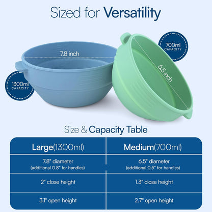 Pizza Dough Proofing Containers with Lids – 4-Pack Silicone Stackable Boxes for Pizza Dough Balls – Airtight, BPA-Free Rising Buckets – Microwave & Freezer Safe Storage Set