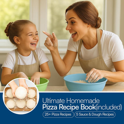 Pizza Dough Proofing Containers with Lids – 4-Pack Silicone Stackable Boxes for Pizza Dough Balls – Airtight, BPA-Free Rising Buckets – Microwave & Freezer Safe Storage Set
