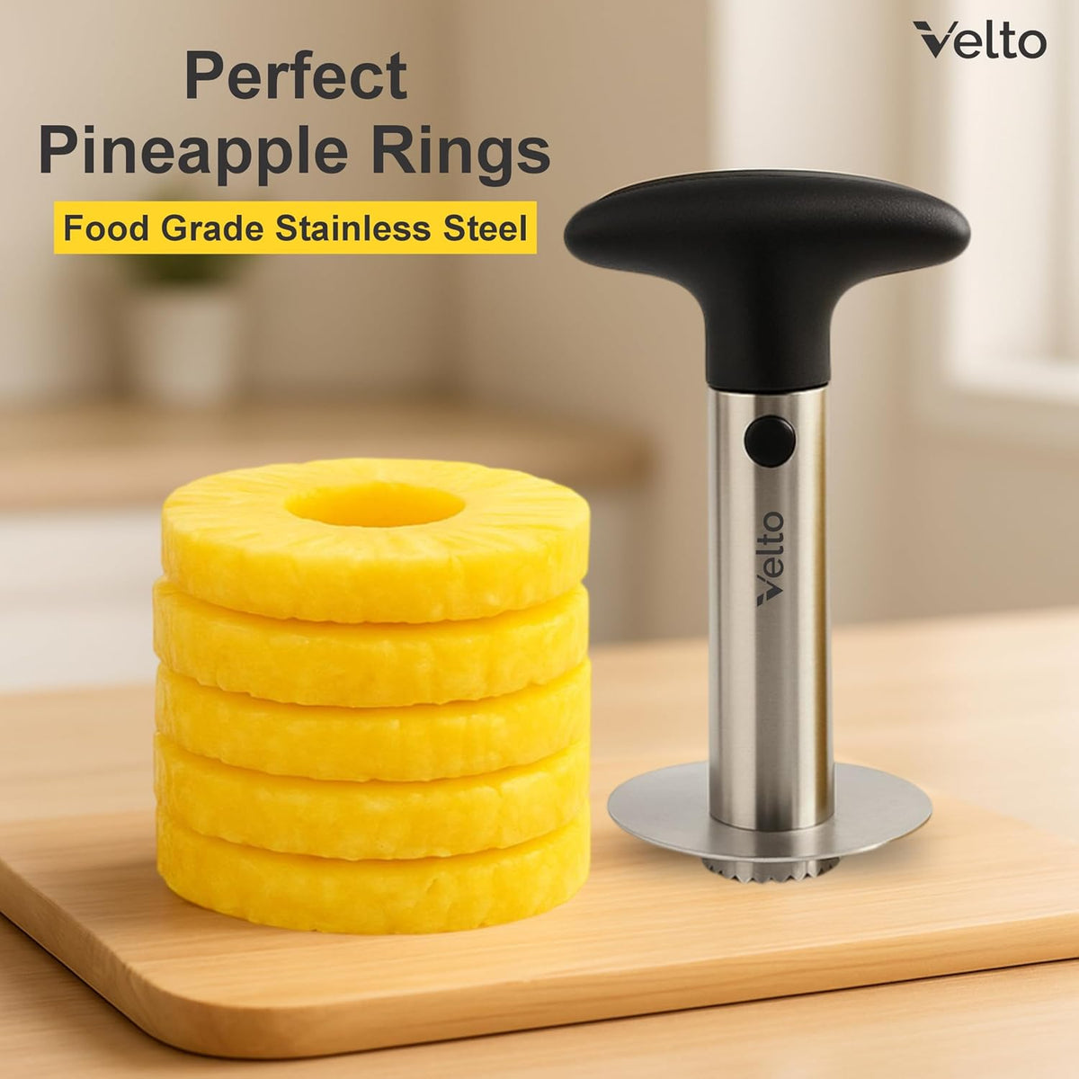 Pineapple Corer and Slicer, Watermelon Slicer, Cube Cutter & Fruit Fork Set