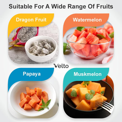 Pineapple Corer and Slicer, Watermelon Slicer, Cube Cutter & Fruit Fork Set