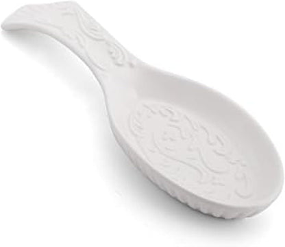 Italian Countryside Spoon Rest, 10-Inch, White