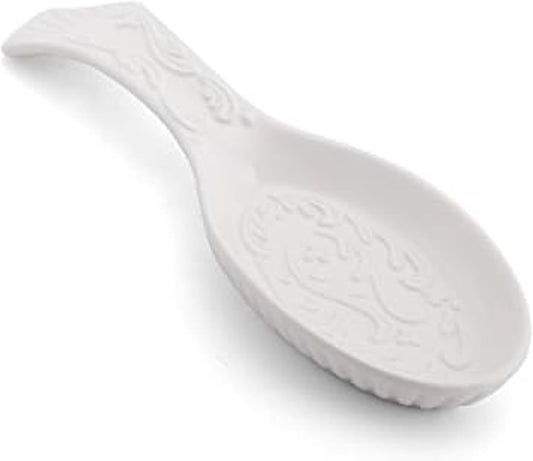 Italian Countryside Spoon Rest, 10-Inch, White
