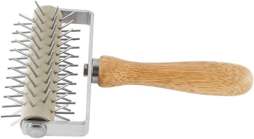 Homemade Stainless Steel Pizza Cake Pie Bread Pastry Baking Tool Dough Docker Needle Roller Wheel