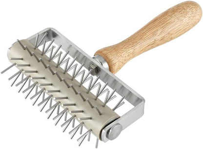Homemade Stainless Steel Pizza Cake Pie Bread Pastry Baking Tool Dough Docker Needle Roller Wheel
