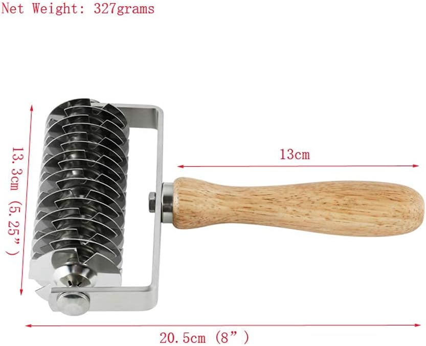 Homemade Stainless Steel Pizza Cake Pie Bread Pastry Baking Tool Dough Docker Needle Roller Wheel